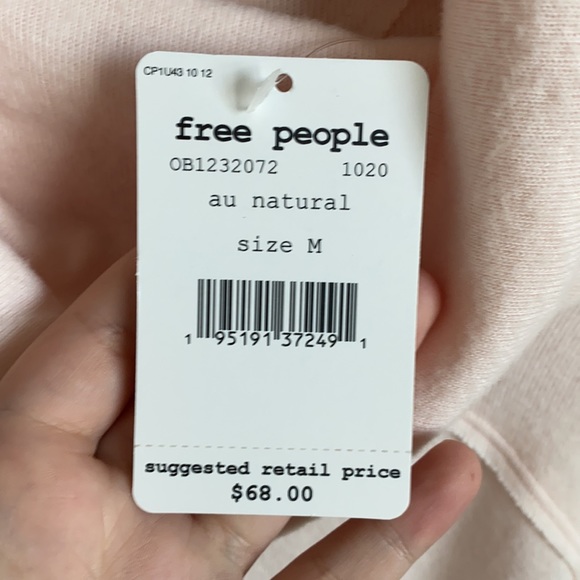 Free People Cozy Time Funnel Top Sz Medium NWT - Picture 5 of 7